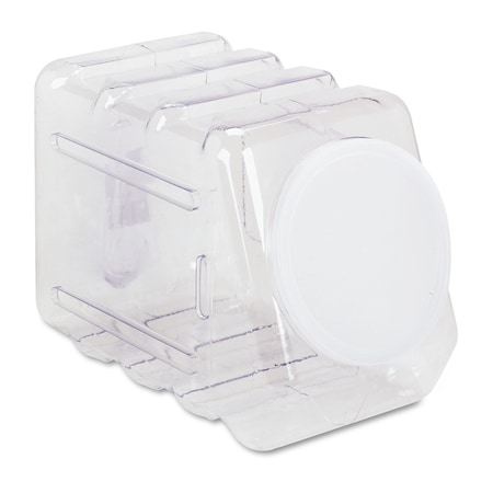 Clear Recyclable Plastic Interlocking Storage Container Lid, 5-1/2 In W, 6.8 H